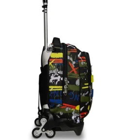 Trolley scuola Seven Jack 3 ruote Fluo Belts