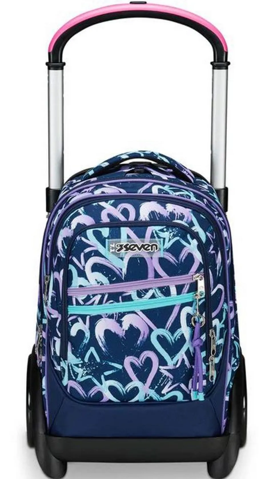 Trolley scuola Seven Tyre Crystal Purple