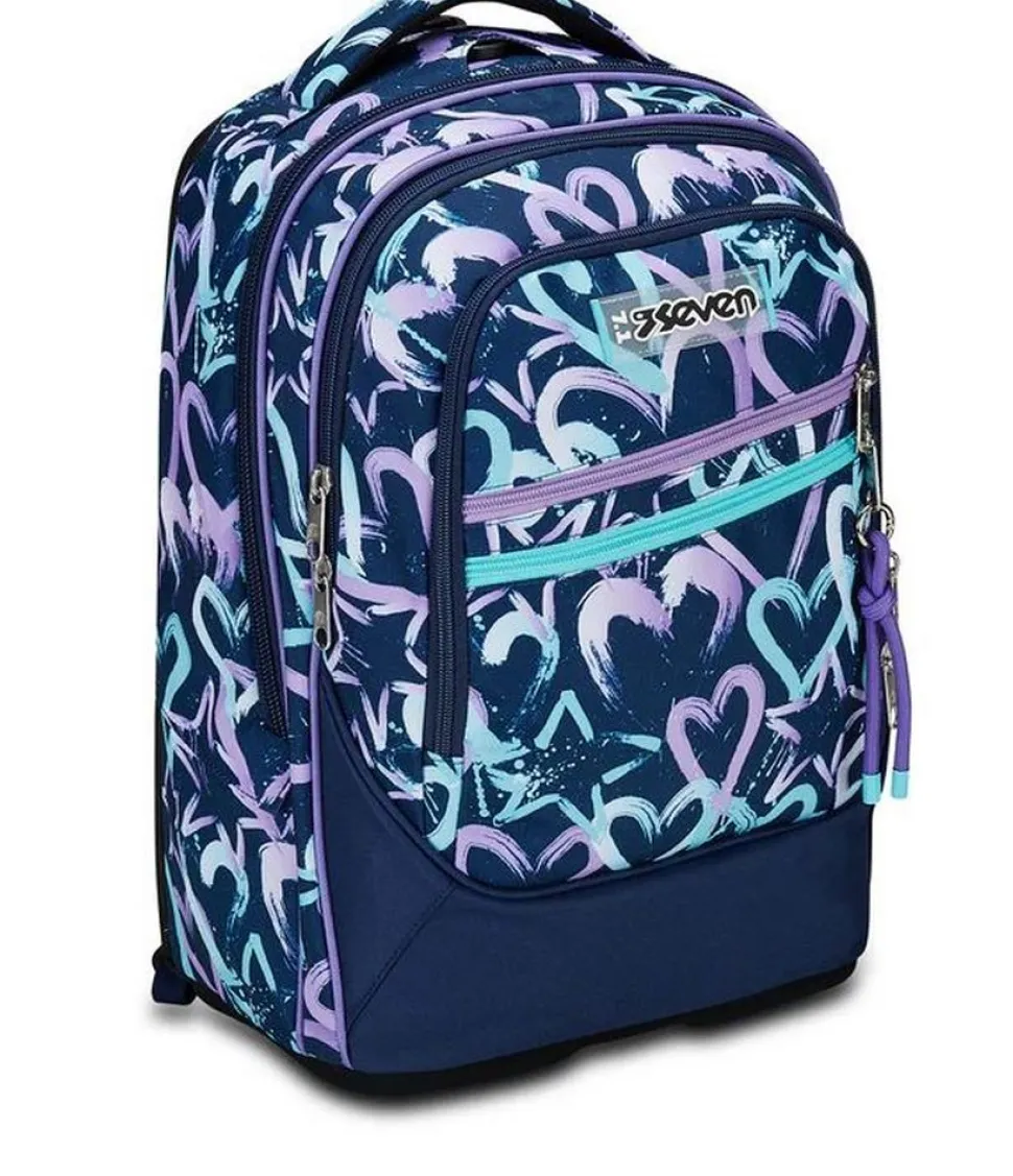 Trolley scuola Seven Tyre Crystal Purple