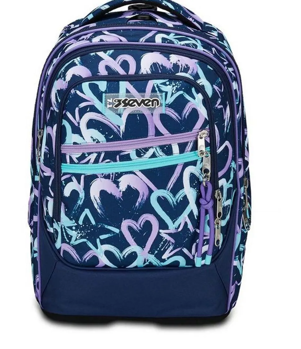 Trolley scuola Seven Tyre Crystal Purple