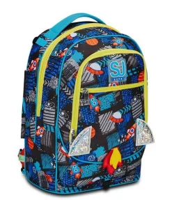 Trolley scuola SJ Jack 3 ruote Go to Space