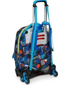 Trolley scuola SJ Jack 3 ruote Go to Space