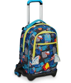 Trolley scuola SJ Jack 3 ruote Go to Space