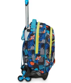 Trolley scuola SJ Jack 3 ruote Go to Space