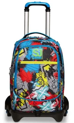 Trolley scuola SJ Jack 3 ruote Glitzled Boy