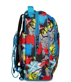 Trolley scuola SJ Jack 3 ruote Glitzled Boy