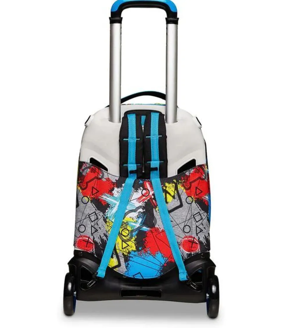 Trolley scuola SJ Jack 2 ruote Glitzled Boy