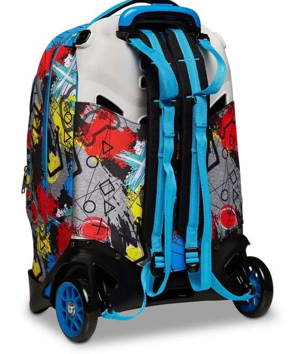 Trolley scuola SJ Jack 2 ruote Glitzled Boy