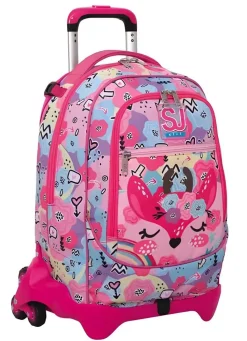 Trolley scuola SJ Jack 3 ruote Pinkhugs