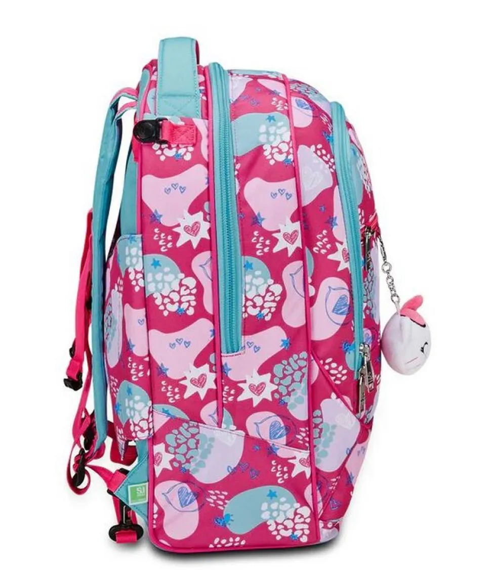 Trolley scuola SJ Jack 2 ruote Pinkfur