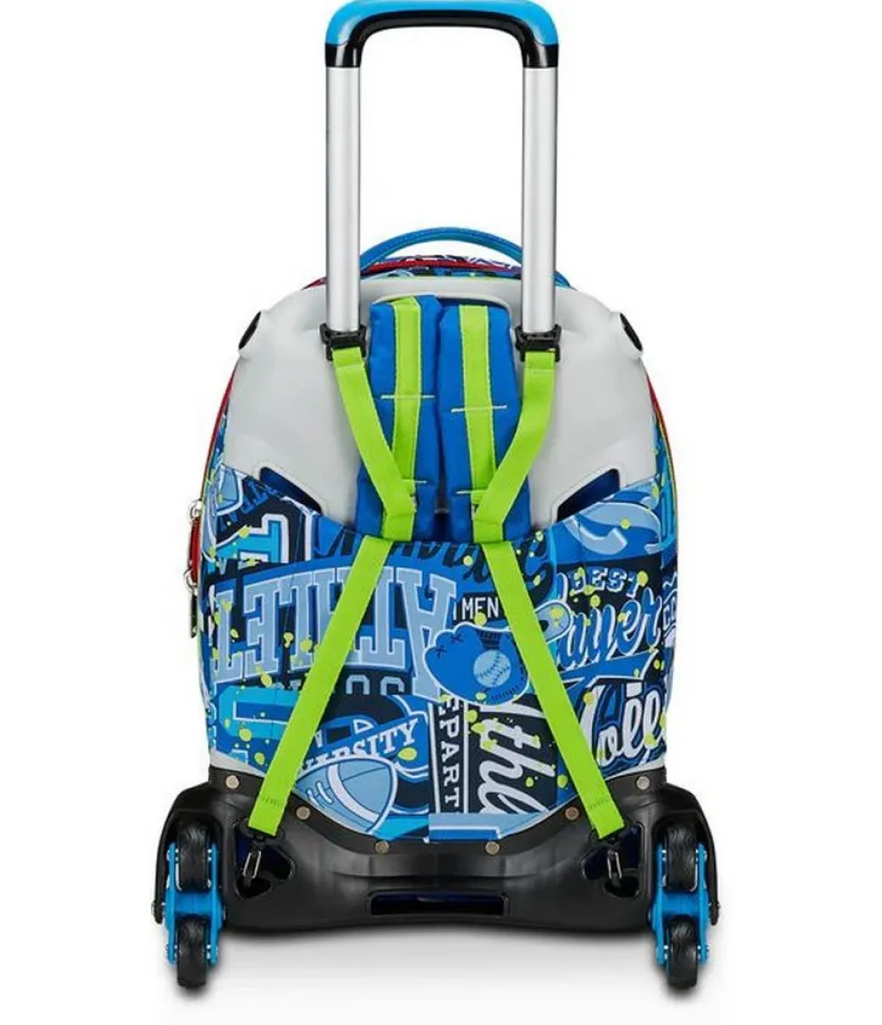 Trolley scuola SJ Jack 3 ruote Realbasket