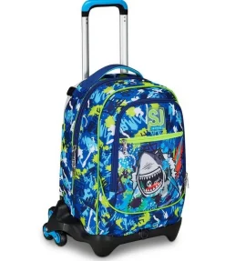 Trolley scuola SJ Jack 3 ruote Sharkstory