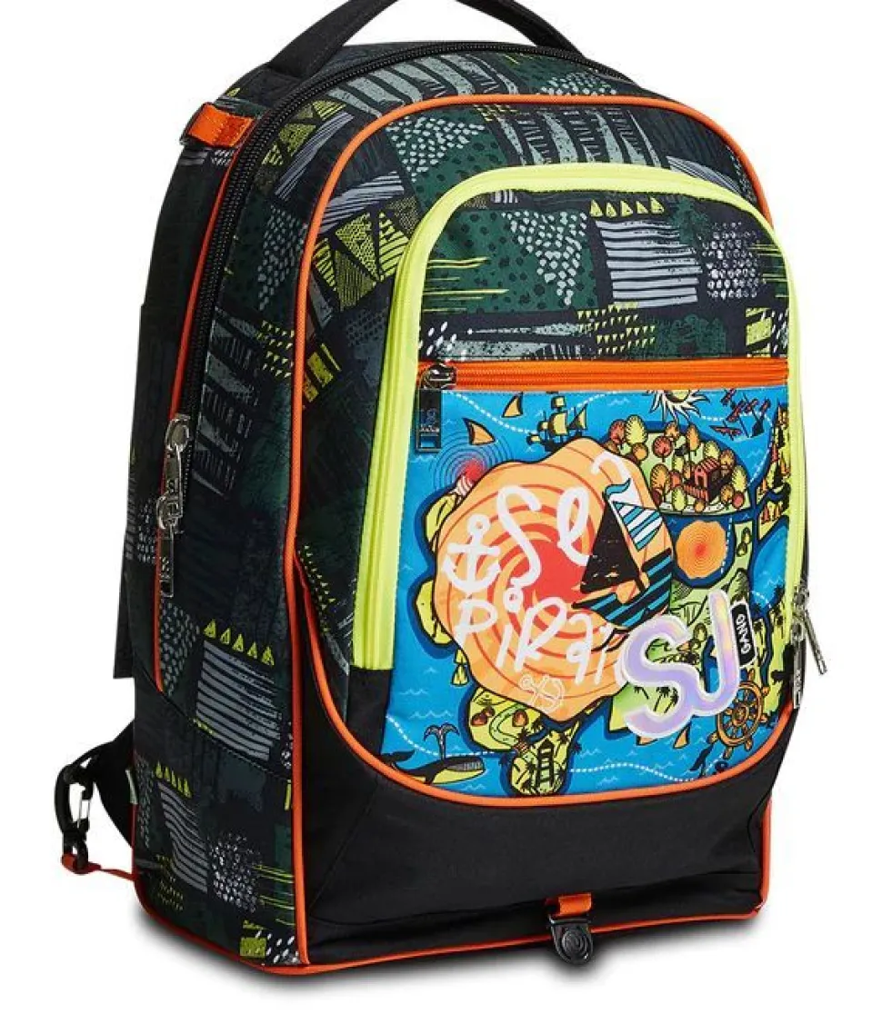 Trolley scuola SJ Jack 2WD Sea Pirate Boy