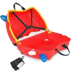Valigia per bambini cavalcabile Trunki Frank Fire Truck