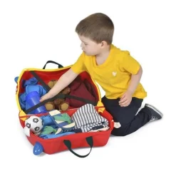 Valigia per bambini cavalcabile Trunki Frank Fire Truck