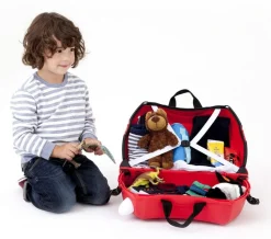 Valigia per bambini cavalcabile Trunki Boris the Bus