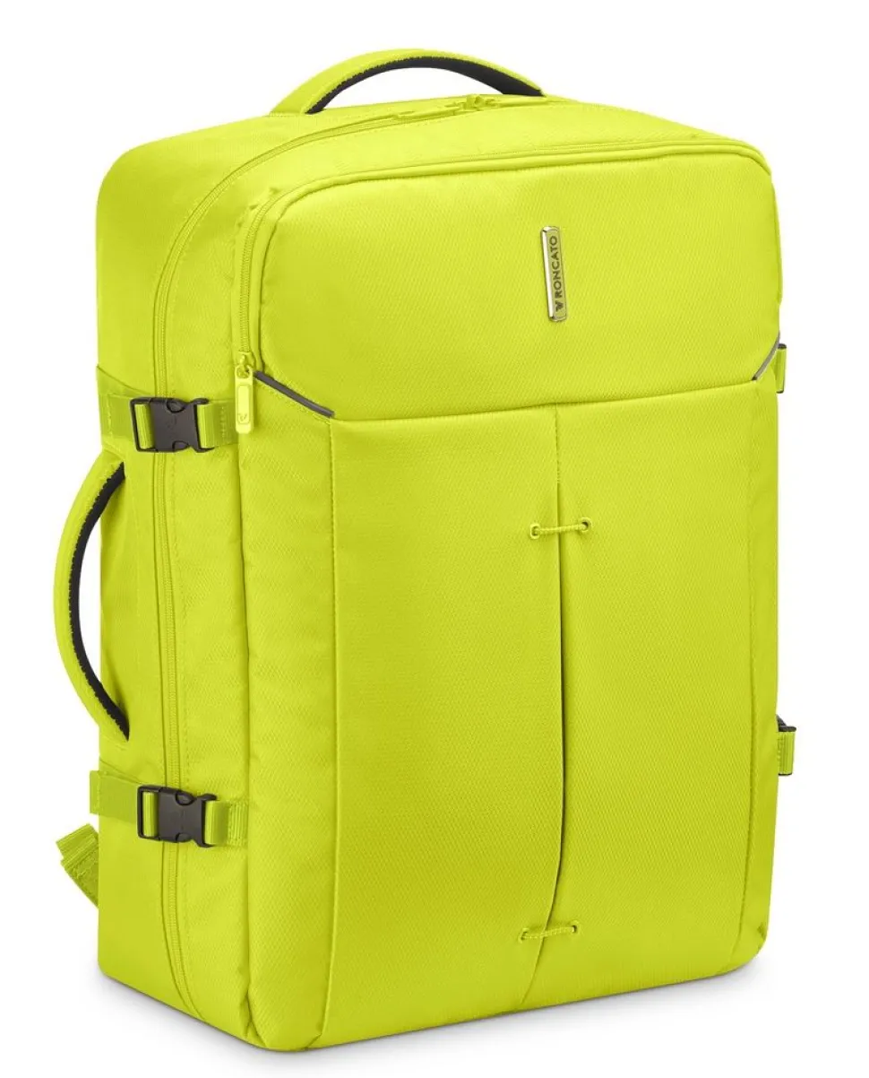 Zaino cabina Easyjet 45x36x18 Roncato Ironik 2.0 5326 Cyber Lime