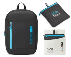 Zaino cabina pieghevole Ryanair 40x20x25 Roncato Compact Neon 2010 Nero