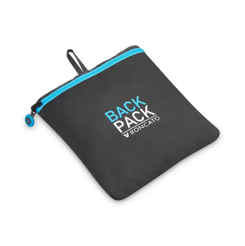 Zaino cabina pieghevole Ryanair 40x20x25 Roncato Compact Neon 2010 Nero