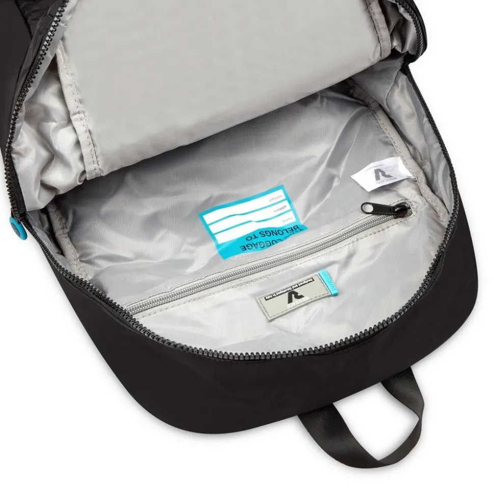Zaino cabina pieghevole Ryanair 40x20x25 Roncato Compact Neon 2010 Nero