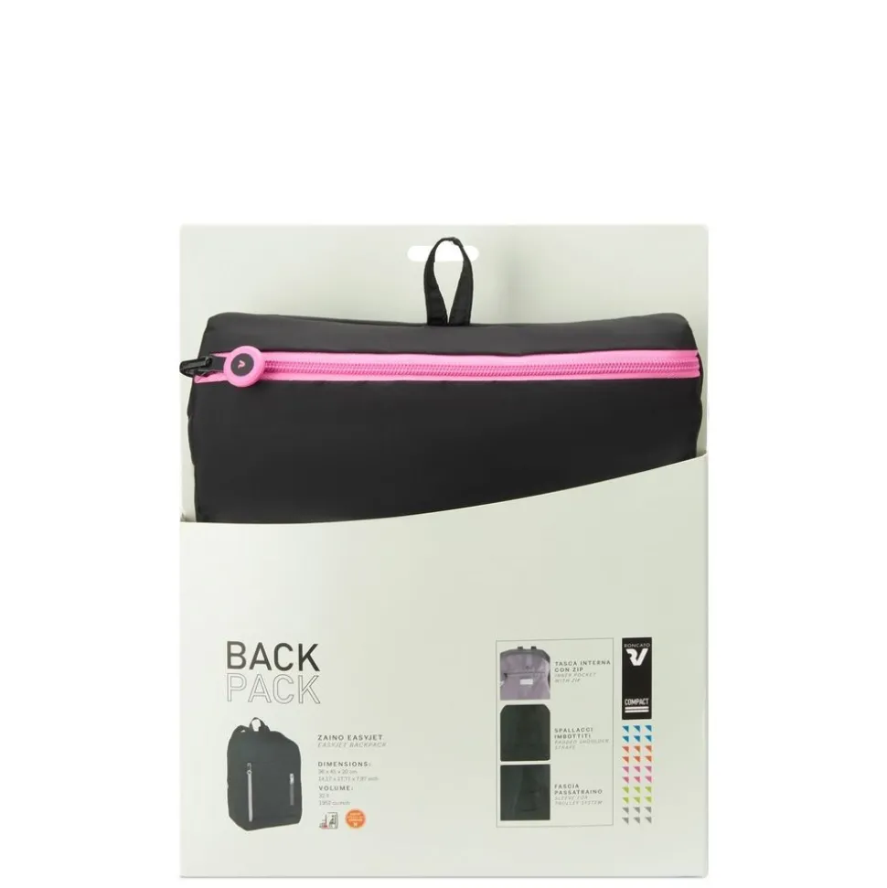 Zaino cabina pieghevole 45x36x20 Roncato Compact 2012 Rosa