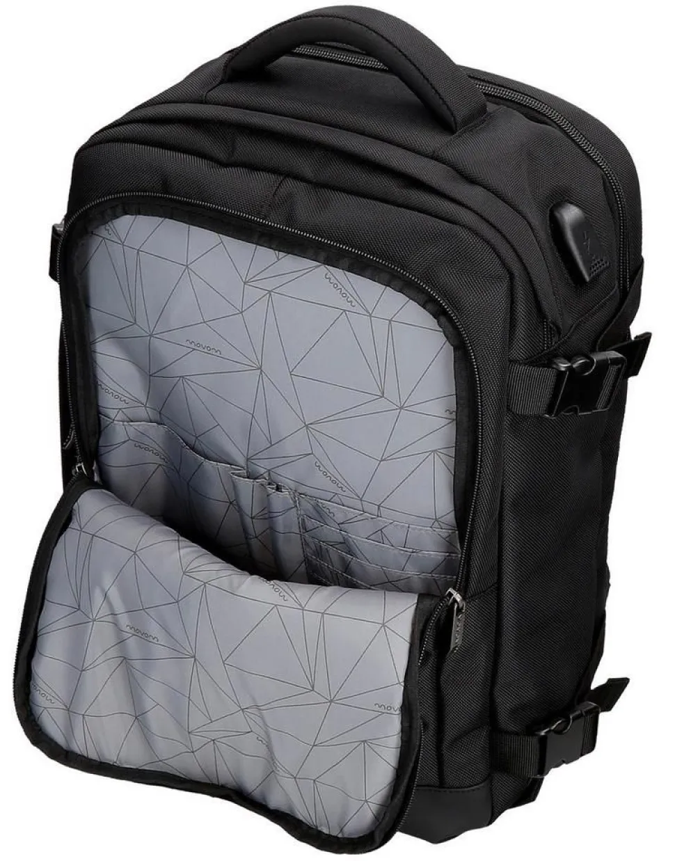 Zaino cabina Ryanair 40x20x25 Movom Buster Nero