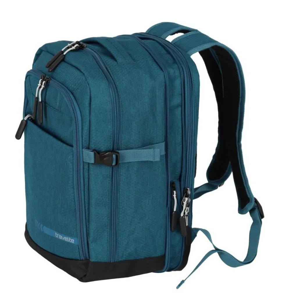 Zaino cabina Ryanair 40x20x25 Travelite Kick Off 6921 Petrolio