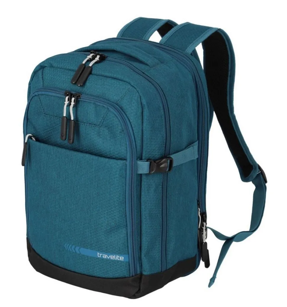 Zaino cabina Ryanair 40x20x25 Travelite Kick Off 6921 Petrolio