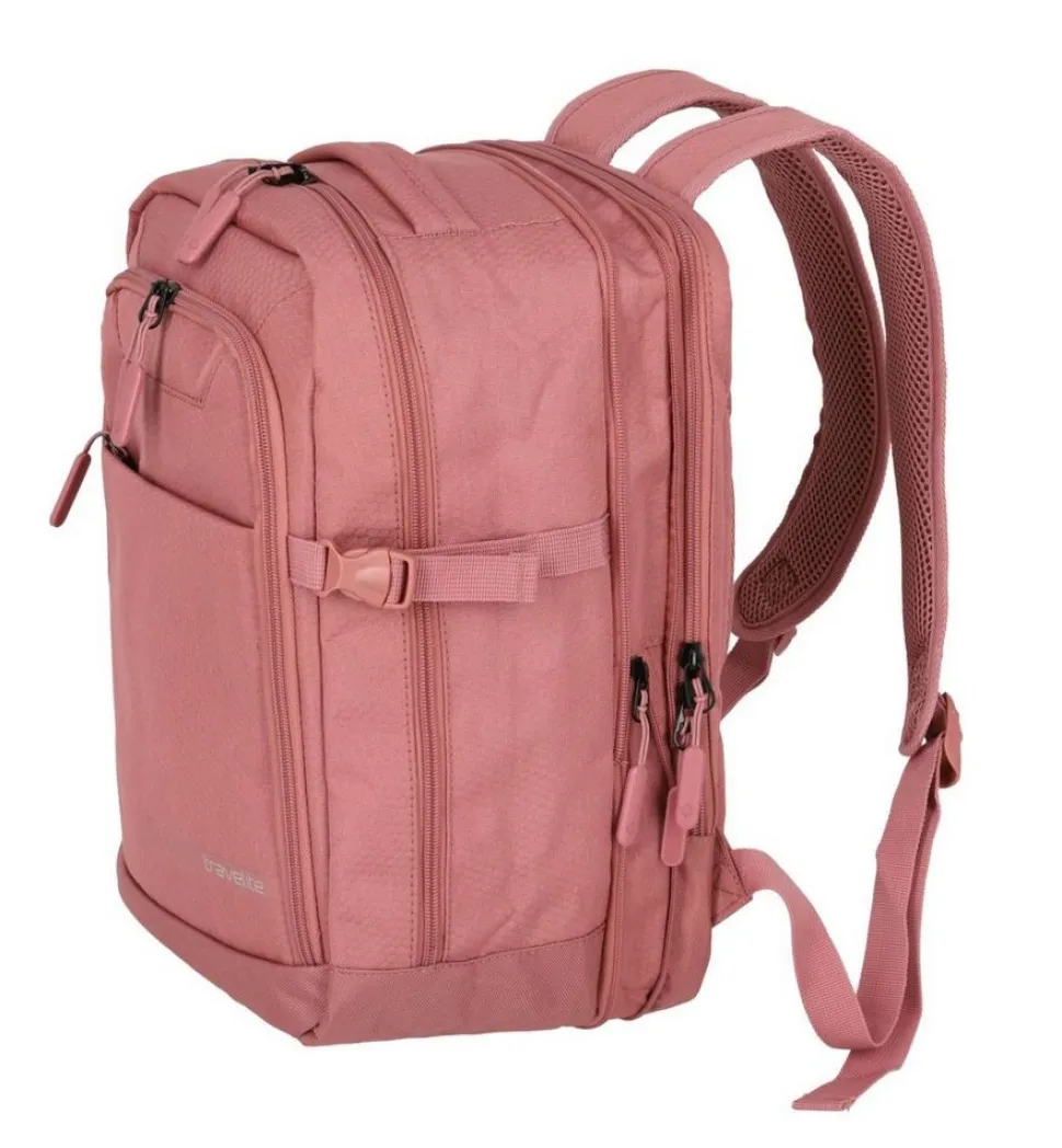 Zaino cabina Ryanair 40x20x25 Travelite Kick Off 6921 Rosa