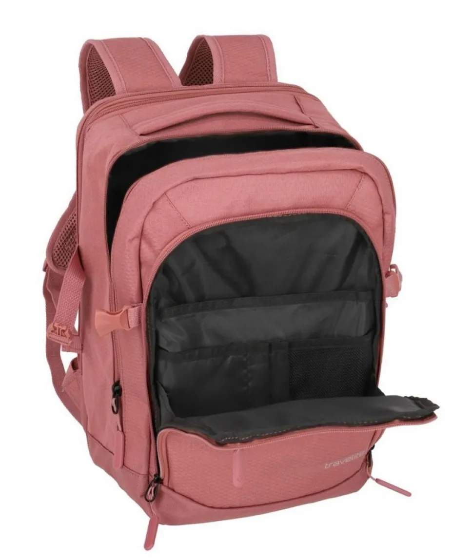 Zaino cabina Ryanair 40x20x25 Travelite Kick Off 6921 Rosa