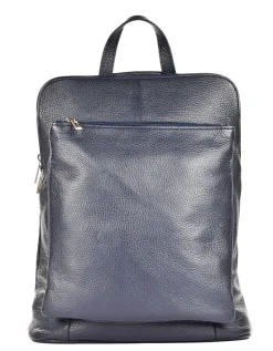 Zaino donna in pelle 001 Blu