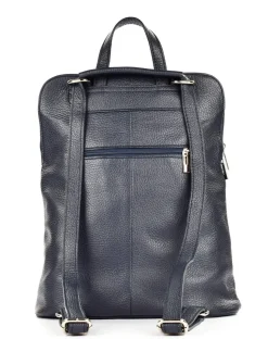 Zaino donna in pelle 001 Blu