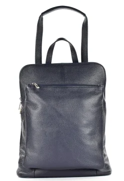 Zaino donna in pelle 001 Blu