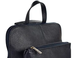 Zaino donna in pelle 001 Blu
