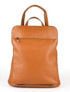 Zaino donna in pelle 001 Cuoio