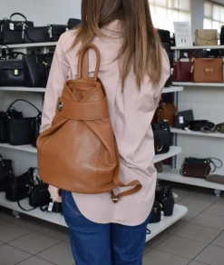 Zaino donna in pelle 20142 Cuoio