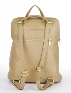 Zaino donna in pelle 001 Ecru
