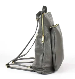 Zaino donna in pelle 001 Grigio