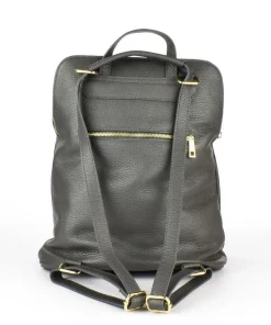 Zaino donna in pelle 001 Grigio