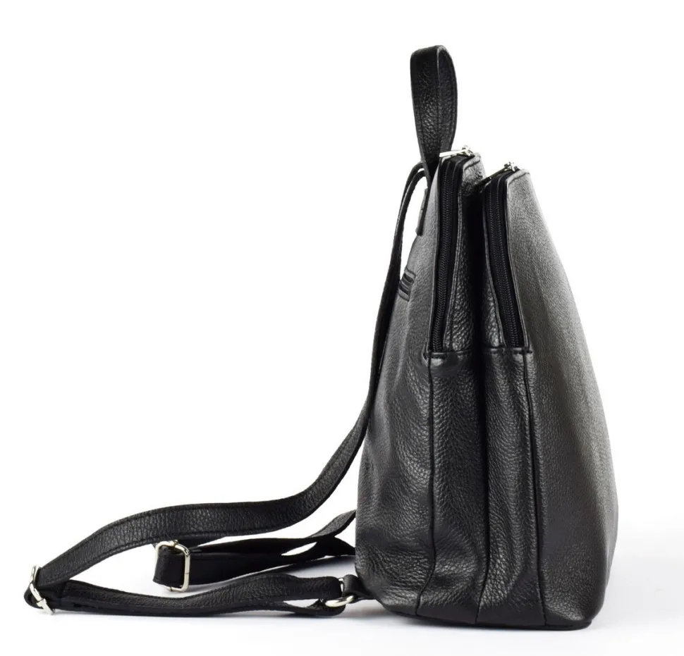 Zaino donna in pelle 20053 Nero
