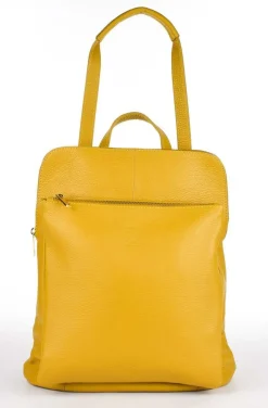 Zaino donna in pelle 001 Ocra