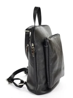 Zaino donna in pelle piccolo 02 Nero
