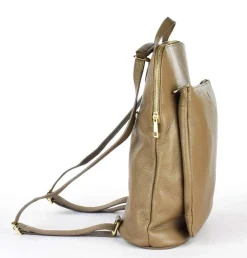 Zaino donna in pelle 001 Taupe