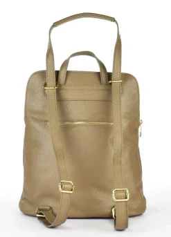 Zaino donna in pelle 001 Taupe