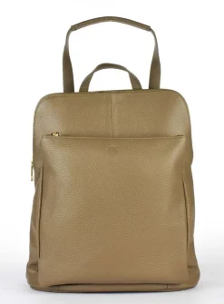 Zaino donna in pelle 001 Taupe