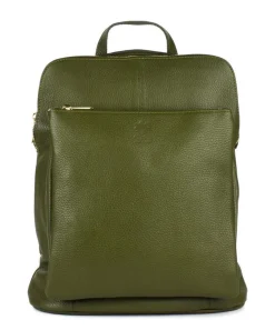 Zaino donna in pelle 001 Verde