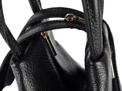 Zaino e monospalla donna in pelle 20055 Nero