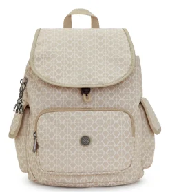 Zaino Kipling City Pack S Signature Beige