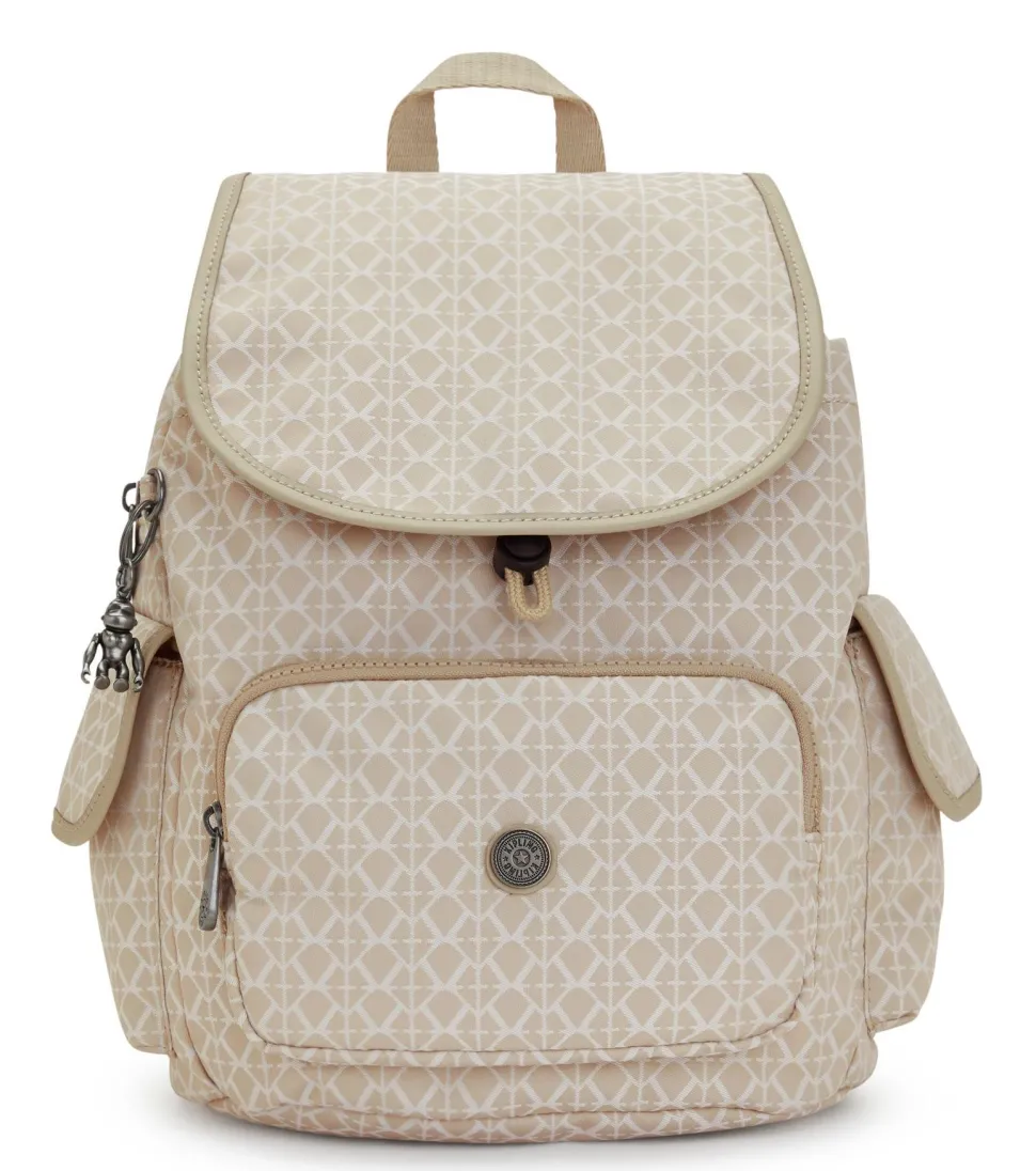 Zaino Kipling City Pack S Signature Beige
