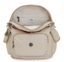 Zaino Kipling City Pack S Signature Beige